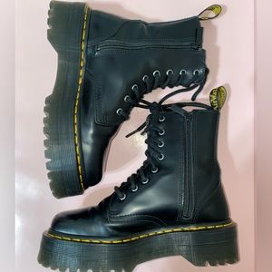 Black Platform Jadon Dr.Martens boots in a size 7